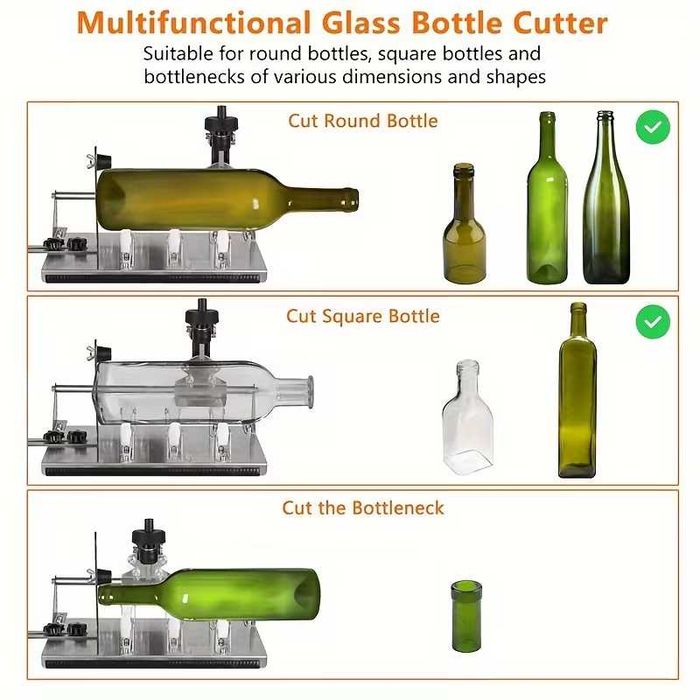 Многофункционален комплект за рязане на стъклени бутилки