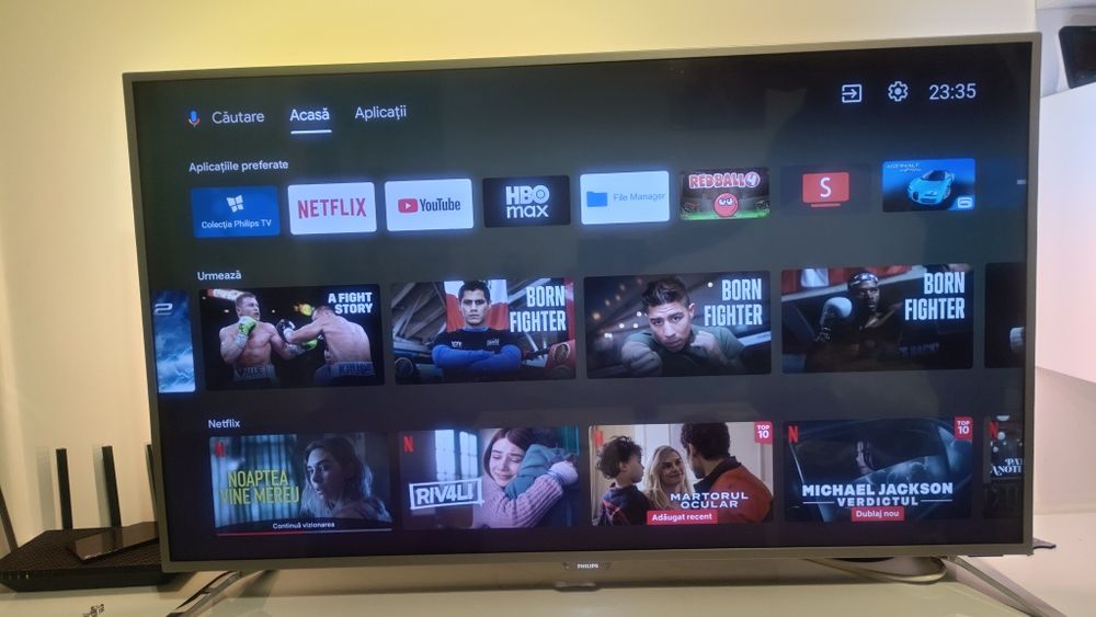 Televizor LED PHILIPS 49PUS6561, Smart Ultra HD, 123cm, Android, Ambilight, Clasa B