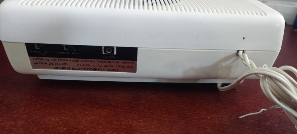 Aparat Radio Siemens Alpha 24/RG221