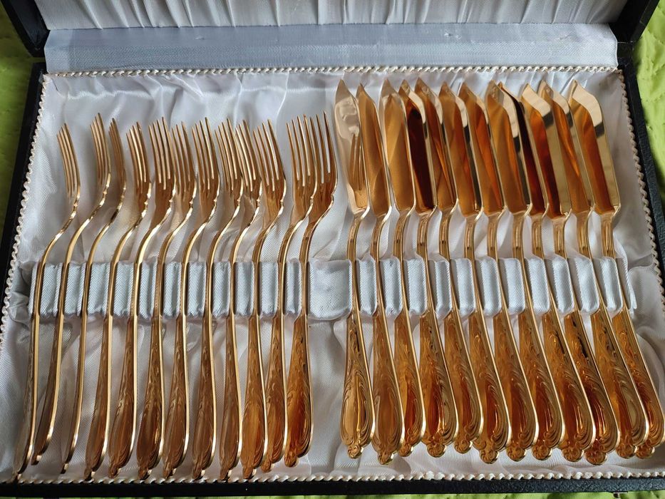 Солинген прибори за хранене с позлата