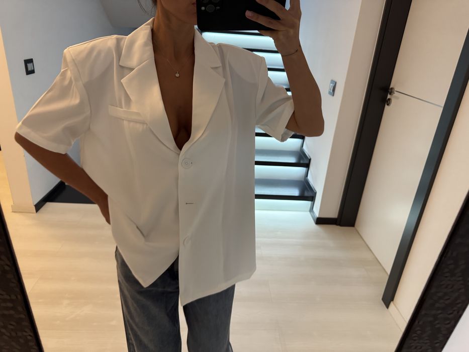 Sacou cu maneca scurta oversized