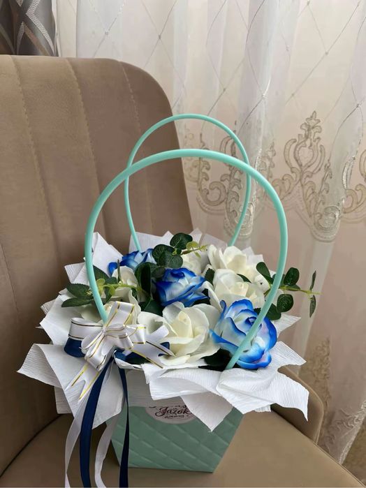 Цветы из мыльных роз!