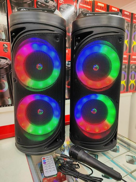 БЕПУЛ Доставка,Янги Караоке Колонкалар ZQS sing-e 51см+Симли Микрофон