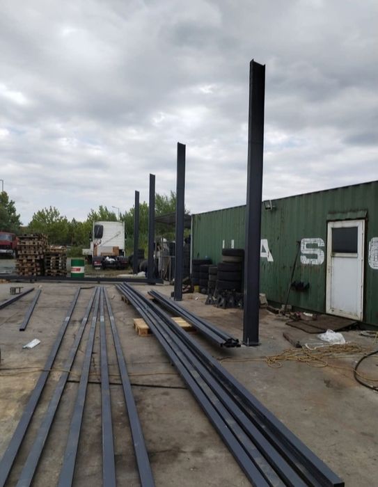 Vand și construiesc o gama larga de hale sau structuri metalice noi ne