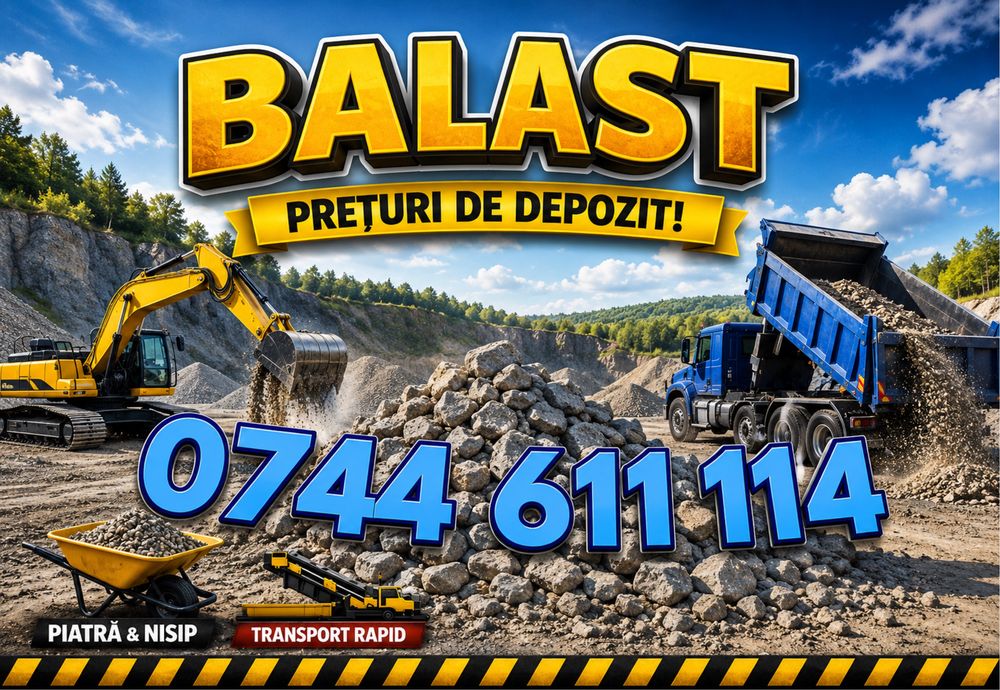 Balast iasi, balast, balastru, amestec beton