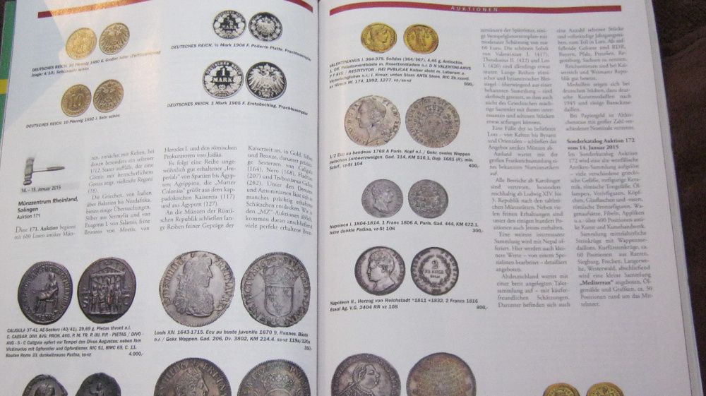 Reviste,numismatica,Munzen Revue,lot 16 bucati,2014-2015.