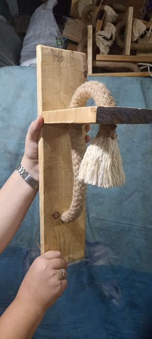 Декоративна лампа за осветление,дървено човече