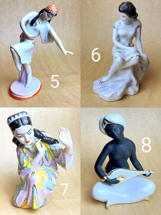 Фарфоровая статуэтка девушка лфз зхк Дулево гжель ТФЗ