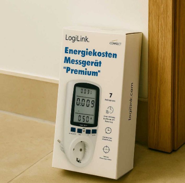 Контакт за измерване на енергия, 16A, 230V, Консумация, Ампераж,3680 W