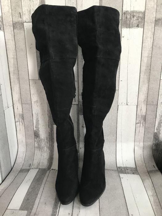 Дамски велурени ботиши чизми H&M