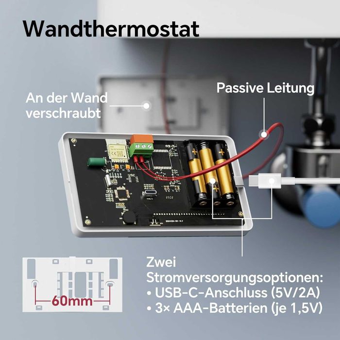 Termostat Beok BOT-W506-W/B-WIFI centrală termică gaz,wireless încălzire,WiFi cu suport pentru control vocal (Alexa),programat individual fiecare zi