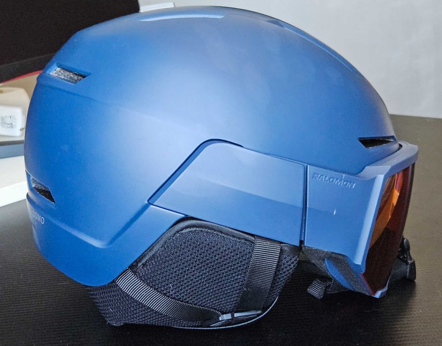 Ски каска SALOMON HELMET OSMO Blue - с визьор – Размер M