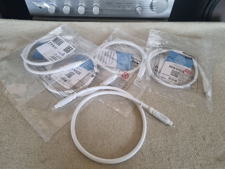 Pachet 5 buc Cabluri Audio Optic Digital "Kabel Direkt" 0,6 m. Noi.