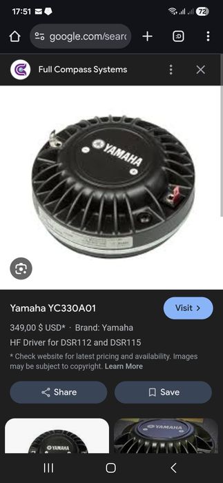 Driver înaltă boxe yamaha