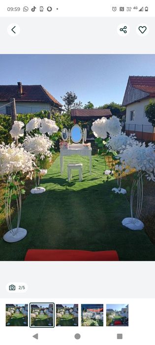 Decor nunta, cununia civila, botez, majorat,  restaurant evenimente