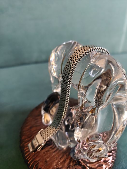 Браслет серебряный.