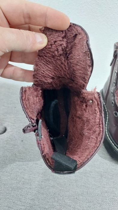 Ghete copii îmblănite, vișinii H&M