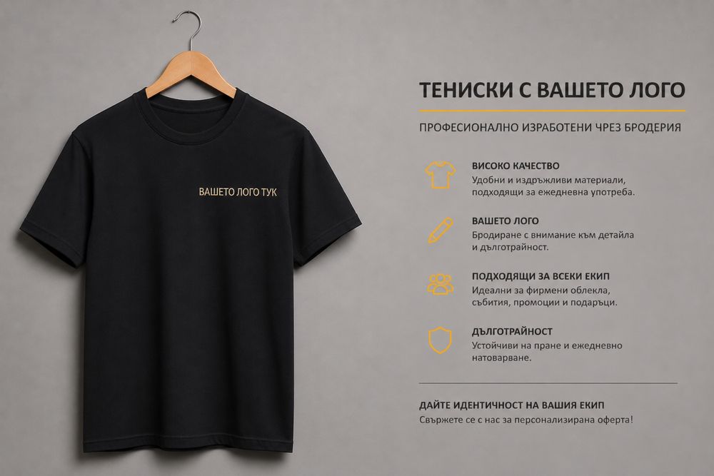 Тениска с вашето лого