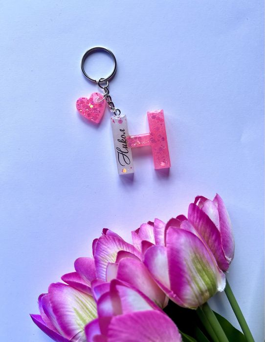 Ключодържател буква от епоксидна смола