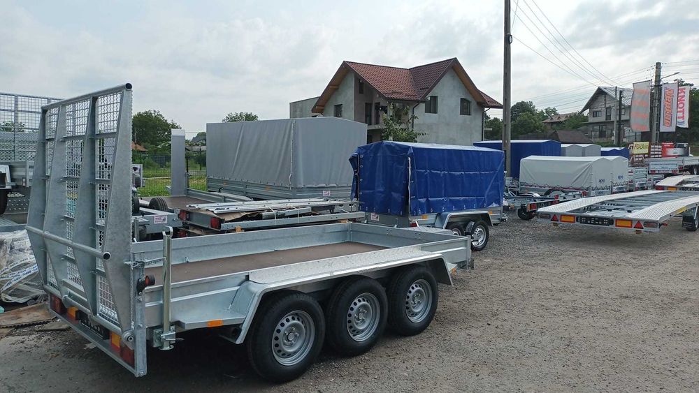 Oferta remorca transport utilaj, noua, pana la 4m, MMA3500 kg