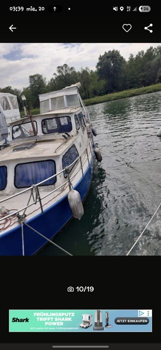 Barcă de oțel 9,50 m Van Balm Cruiser Mitsubishi 50 PS Bo...