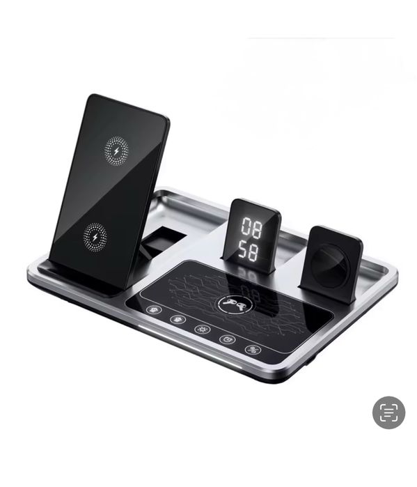Incarcator Stand Birou Wireless Telefon / Casti / Ceas Iphone Apple