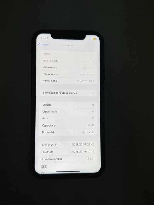 iPhone XR -piese de schimb 64 Gb , Face ID defect