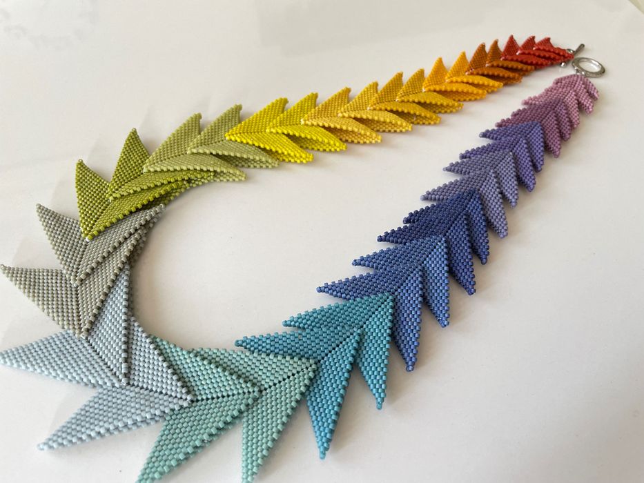 Ръчно-изработено Колие Дъга Безплатна доставка