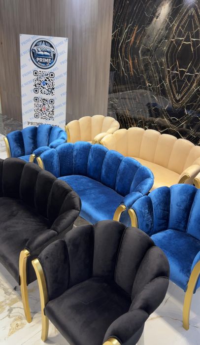 Ramashka modeli divan va kreslo to‘plami