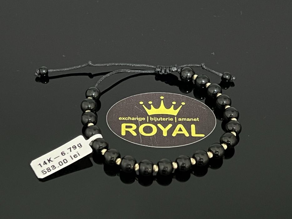 Bijuteria Royal CB : Bratara snur bile aur 14k  6,79 gr