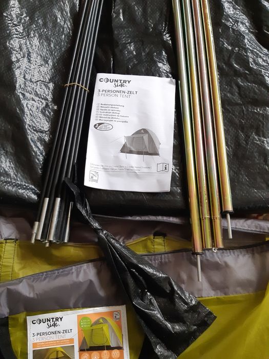 Cort 3 persoane 2x2m, 130cm înălțime NOU