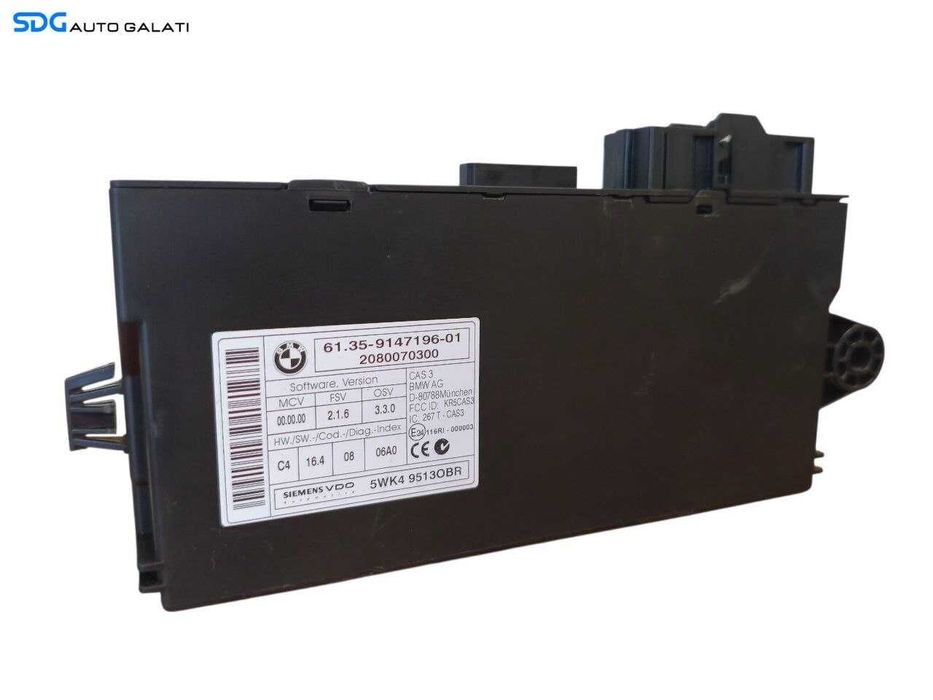 Unitate Modul Calculator Imobilizator BMW Seria 3 E90 E91 2004 - 2013 Cod 9147196-01 [LR1744]