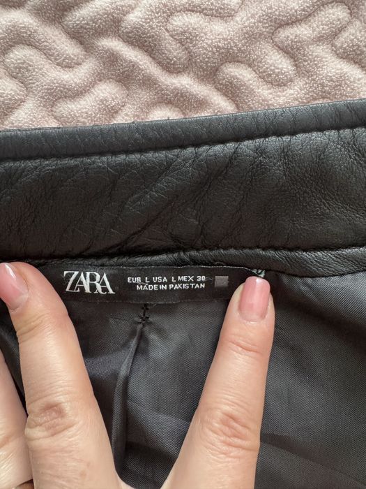 Geaca piele barbat Zara