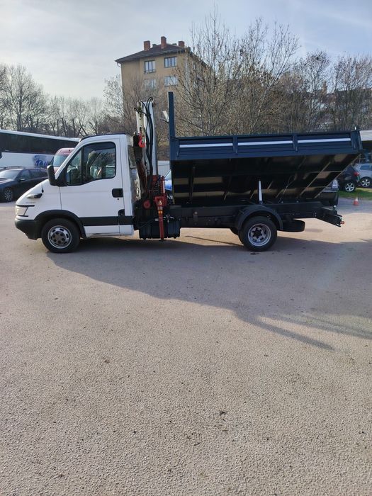 Транспортни услуги  Камион, Самосвал с кран до 5т с тристранно разтова