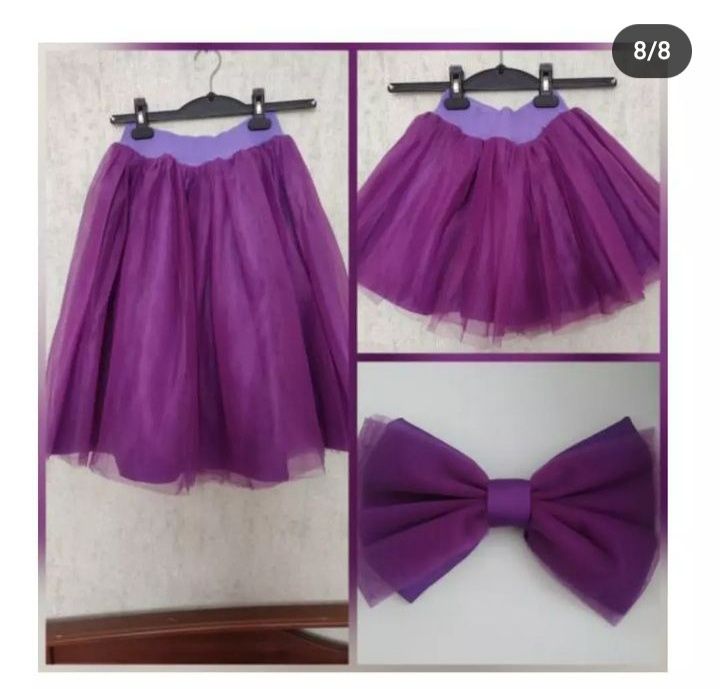 Фатиновые юбки с бантами