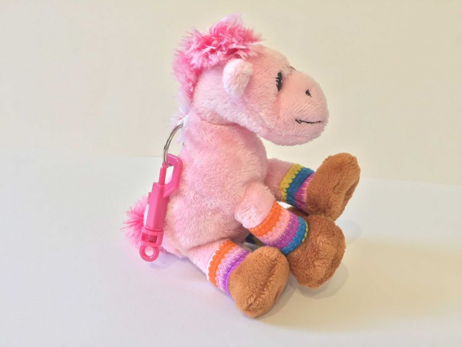 Нов плюшен ключодържател Амек Тойс конче пони розово