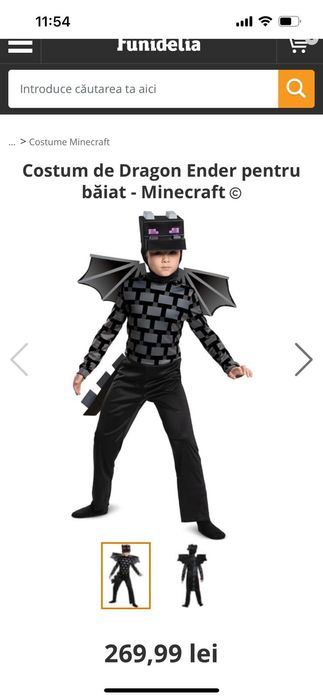 Costum Minecraft copii Dragon Ender