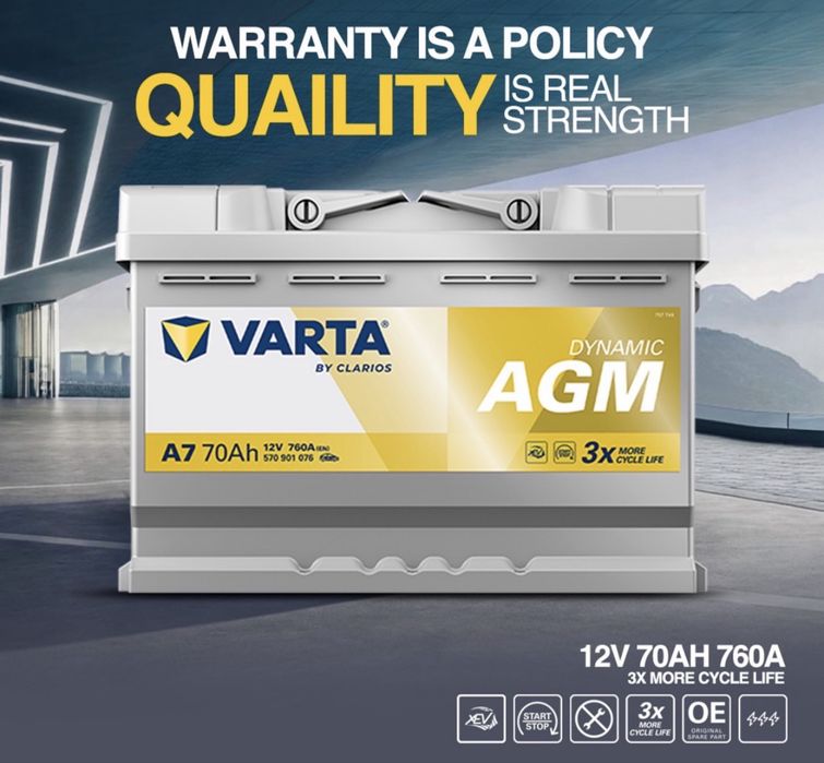 Akumlyator Malibu Traverse Tahoe Equinox Kia Hyundai 70/80/90 Agm