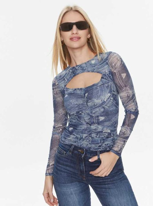 Блуза с дънков ефект Guess