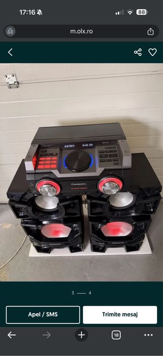 Sistem audio panasonic sc max 4000w URGENT doar astazi