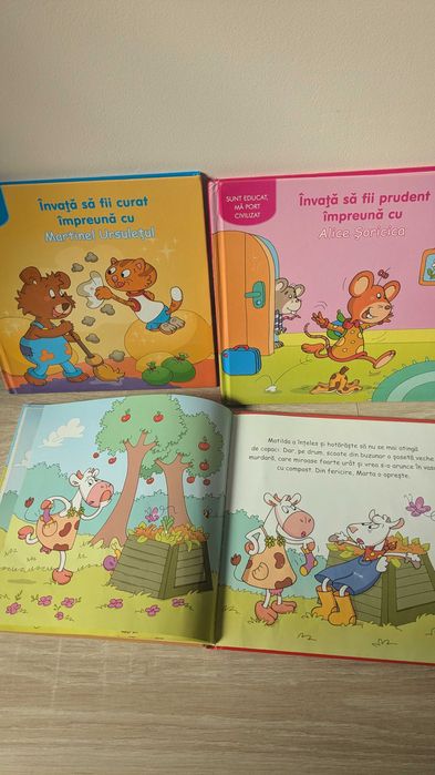 Set de 3 cărți din categoria Sunt educat, Ma port civilizat: Învață să fii curat cu Martinel,