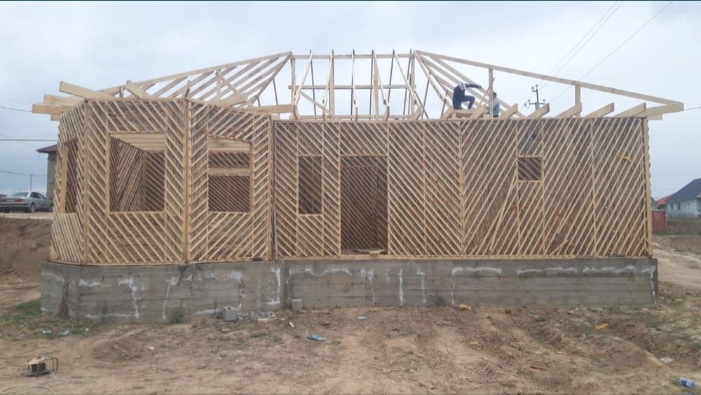 Каркасный ДОМ АЛМАТЫ. за м2 4000тг