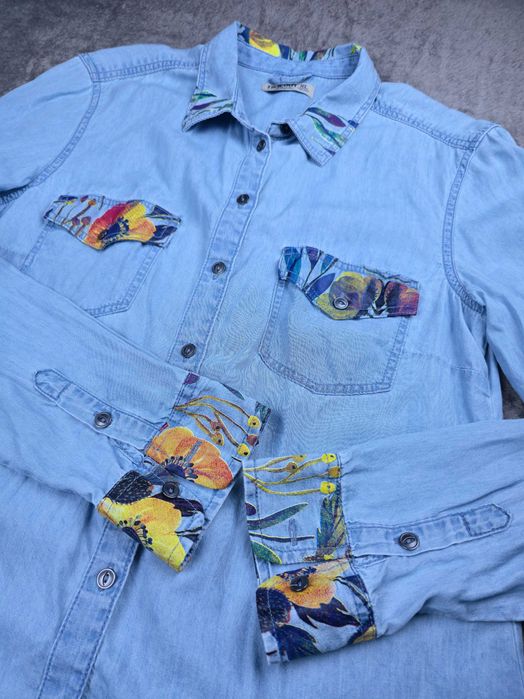 Cămașă denim cu mânecă, light denim TIMEOUT - mărime XL