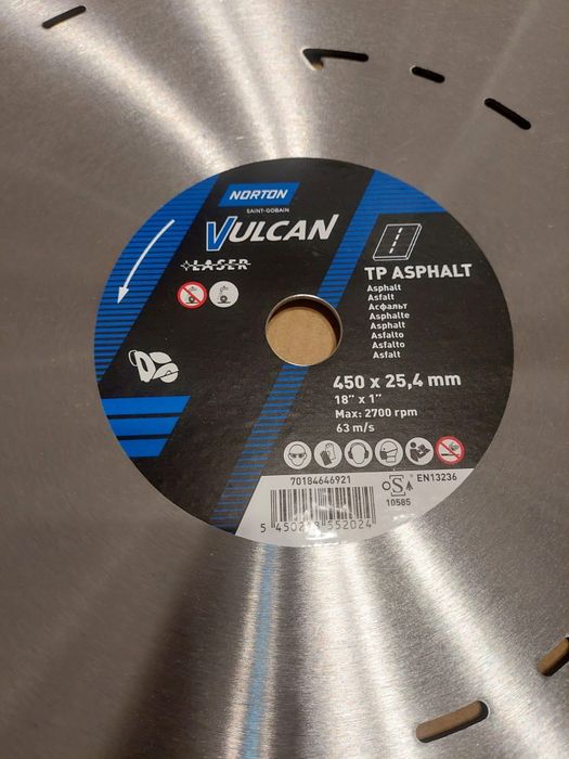 Vand Disc Diamantat Beton/Asphalt Norton 450x25,4