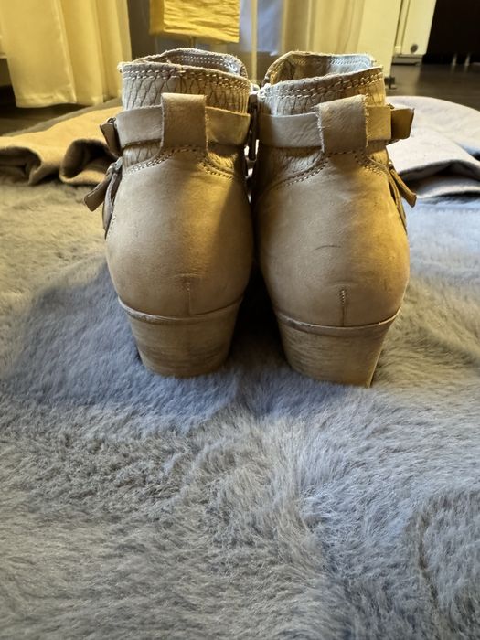 Set palton si ghete piele naturala