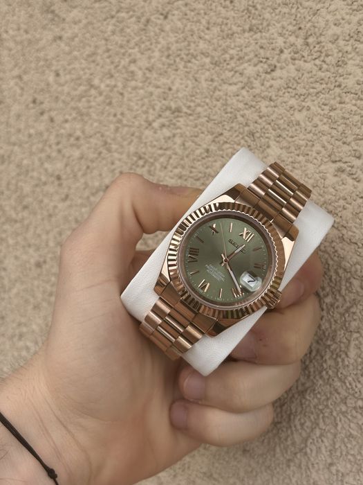 Seiko Mod President Olive Gresn