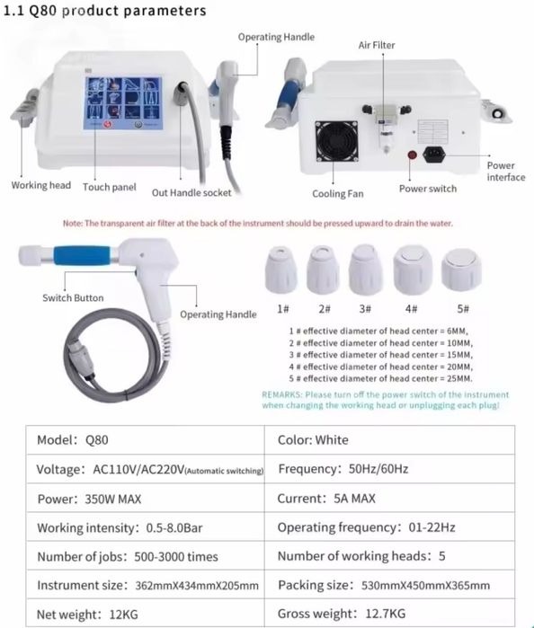 Pret redus numai astazi!Aparat terapie Shockwave nou