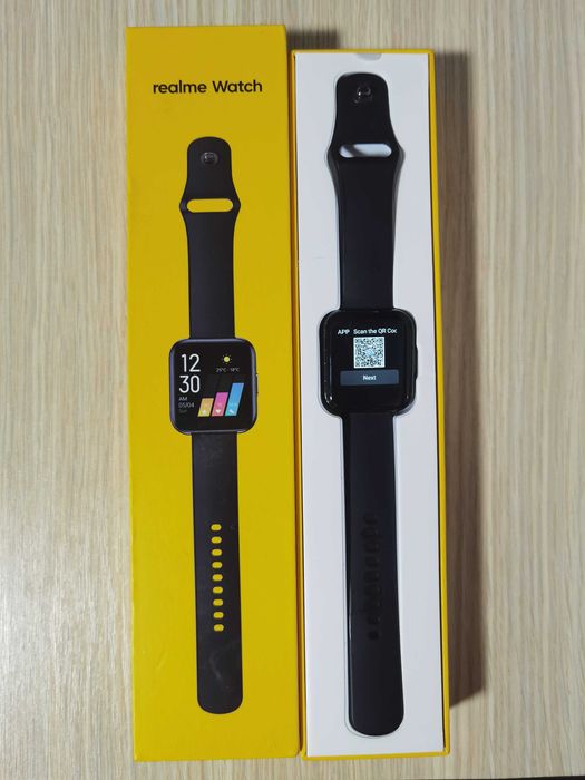 Ceas Smartwatch Realme Watch Negru Sport Alergat Fitness Schimb Huawei