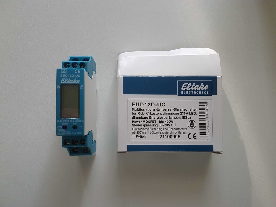 Dimmer multifunctional universal 8-230V, mosfet 400W, ELTAKO EUD12D-UC