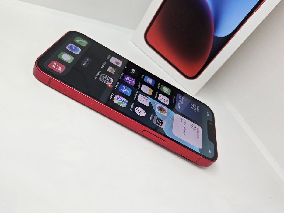 iPhone 14 Red 128GB 76% Кутия+Документи +2бр.кейсове